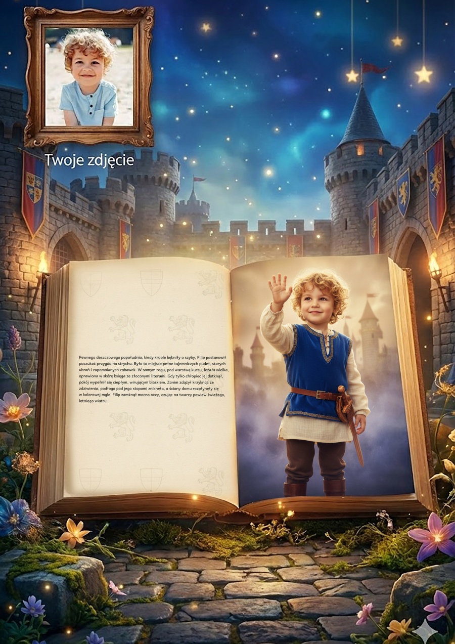 Ja i rycerska próba odwagi - personalizowana fotorealistyczna książka