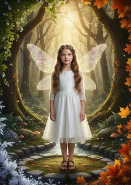 Ja - wróżka czterech pór roku - personalizowana fotorealistyczna książka