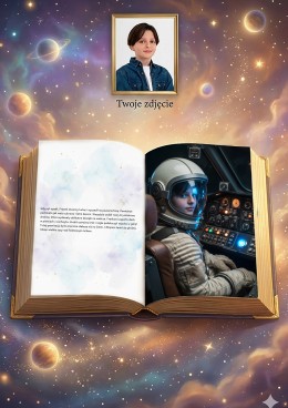 Ja i moja pierwsza podróż w kosmos - personalizowana fotorealistyczna książka