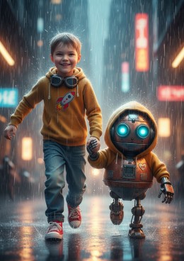 Ja i mój pierwszy robot-przyjaciel - personalizowana fotorealistyczna książka