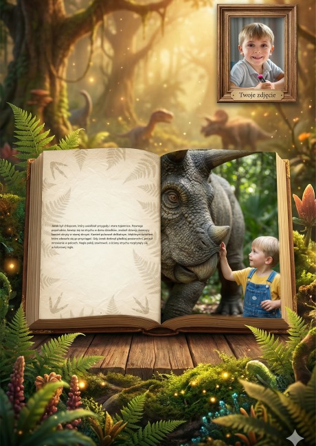 Ja i zaginione jajo dinozaura - personalizowana fotorealistyczna książka