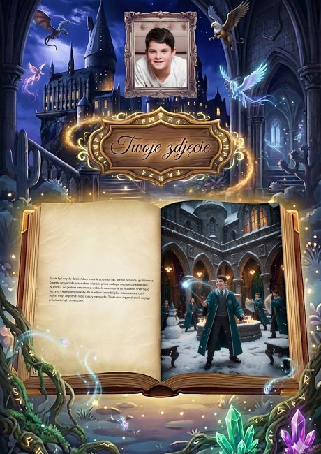 Ja i Tajemnice Szkoły Magii - personalizowana fotorealistyczna książka